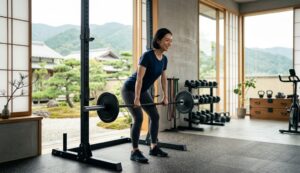 スポーツと身体づくりを続けてきた経歴をイメージした成人日本人女性